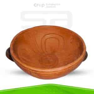 Plato hondo y tendido